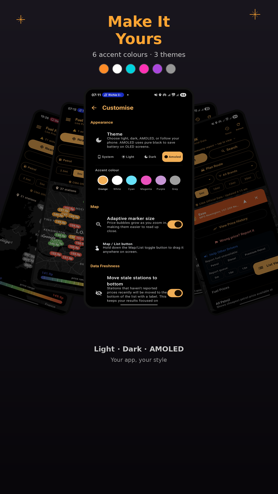 Customisation and themes